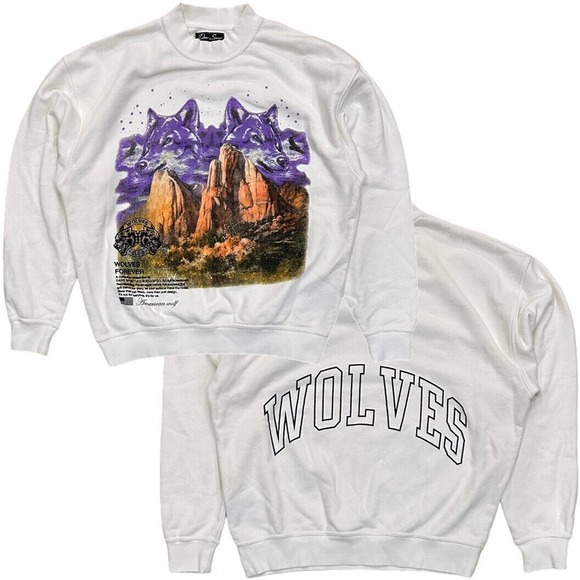 Darc Sport Other - Darc Sport Men's Wolves Club Double Side Graphic Print Sweatshirt in Small